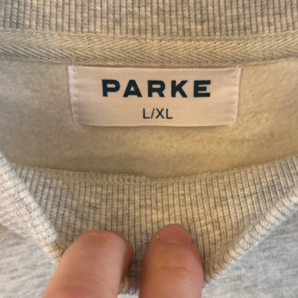Parke !!SOLD OUT ONLINE!! Women's Gray Logo Sweatshirt - Picture 5 of 7
